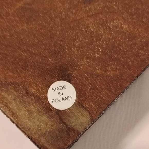 Hand Carved & Painted Wood Box, Made In Poland - Picture 6 of 14